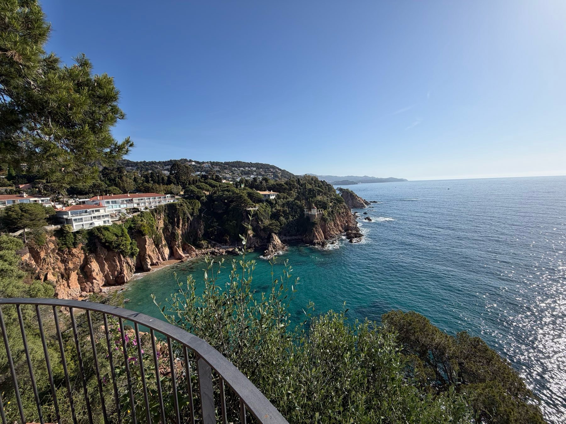 Cliffs above the sea near Blanes, Spain